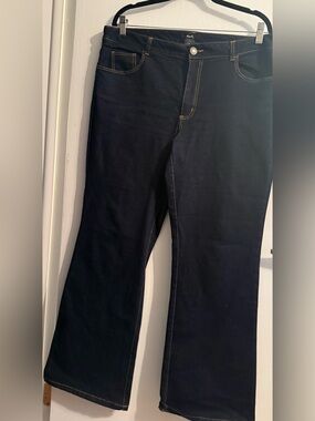 mark. Dark Navy Flare Jeans